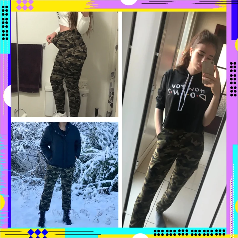 ROMWE шорты с завышенной талией и карманами Camo Print Брюки для девочек 2019 дизайнер демисезонный эластичный пояс укороченный для женщин камуфляж