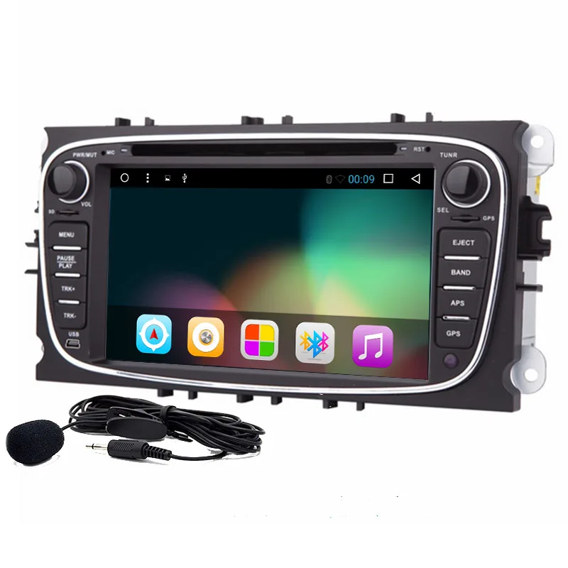 Автомобильный DVD плеер 7 дюймов Android 8 01 2 din 1024*600 четырехъядерный 1080P GPS навигация