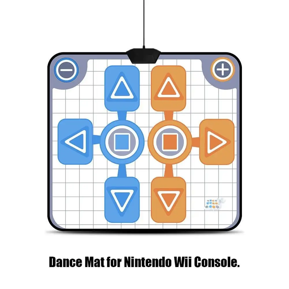 

For Double Person Dance Mat Dance Pad Non-Slip Dancing Blanket for Nintendo Wii Console Game