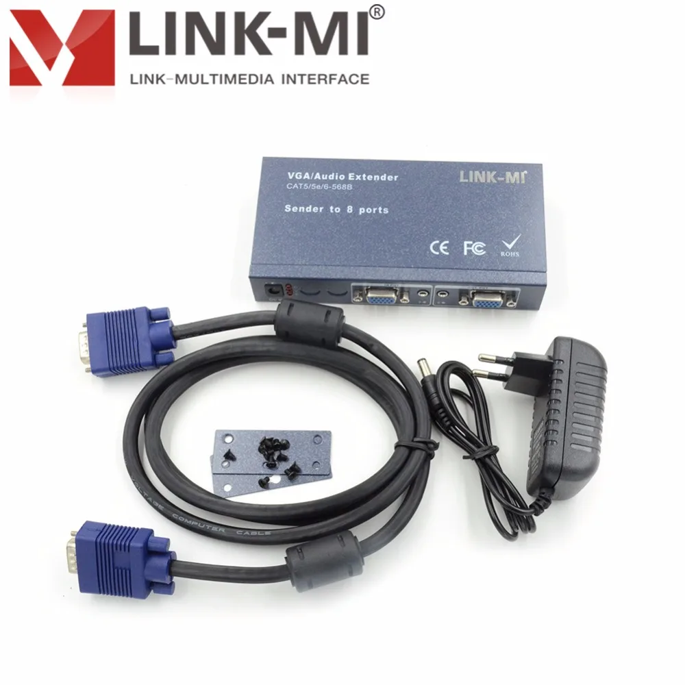 LINK-MI LM-108T 8-канальный VGA видео и аудио передатчик | Электроника