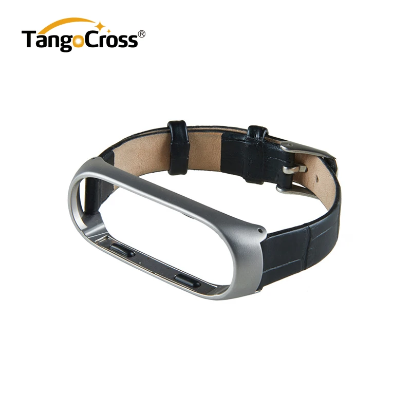 Metal Case Genuine Leather Wrist Strap For Xiaomi Mi Band 3 Strap Miband 3 Bracelet Smart Wristband of Mi Band 3 Correas 5 Color (24)