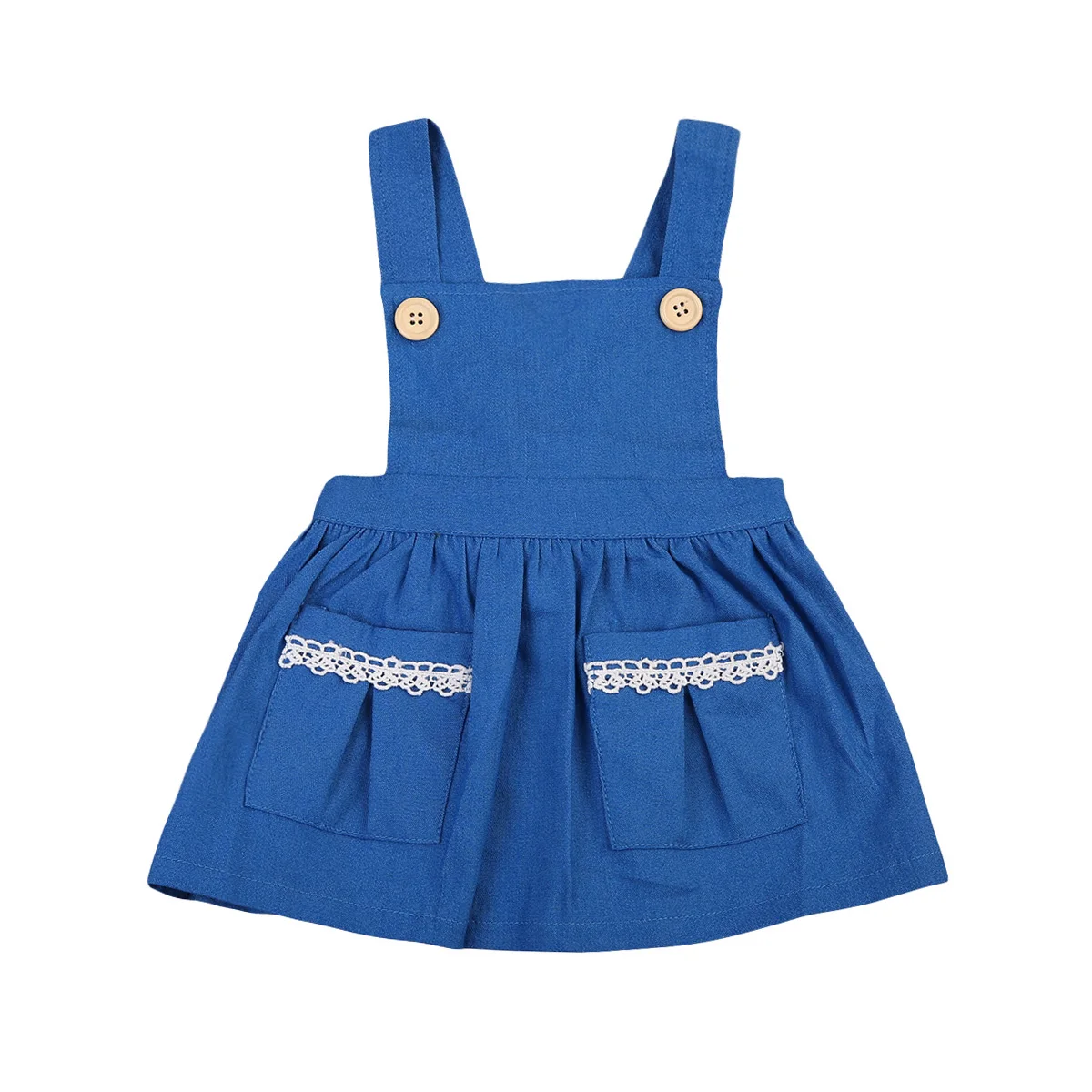 

0-3Y Baby Girls Denim Dress Newborn Sleeveless Overalls Kids Party Pagaant Princess Dresses Casual