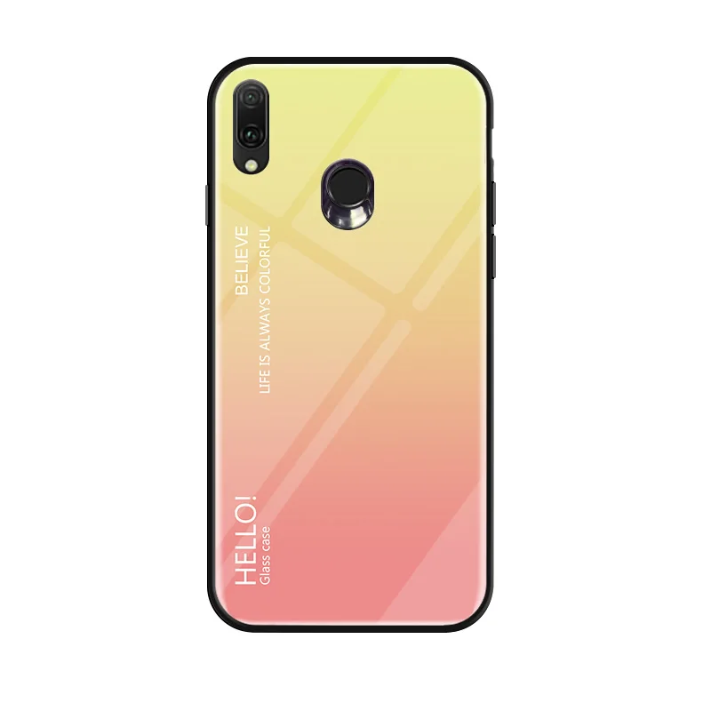 style 04 Для OPPO Realme 3 Pro Чехол модный жесткий закаленное стекло роскошный градиентный защитный чехол на заднюю панель для OPPO Realme 3 3Pro оболочка - Цвет: style 04