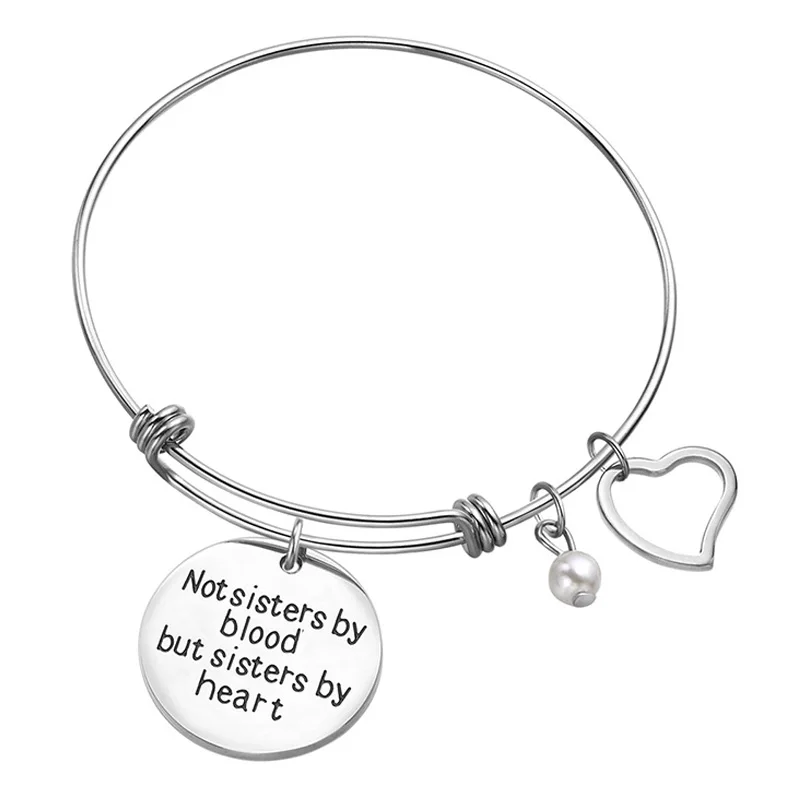 Friendship Bracelet Best Friend Gift Silver Color Heart Friendship Bracelet Best Friend Gift