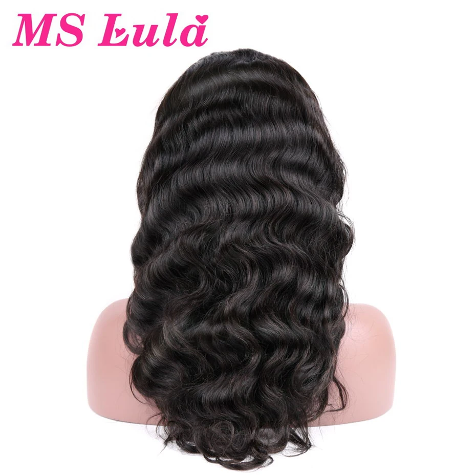 

MS Lula Body Wave Pre-plucked Full Lace Wig With Baby Hair 150% Density Brazilian Remy Hair 22.5x14.5 Lace Wig For Black Women