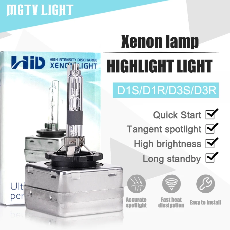 

MGTV LIGHT D1S D3S Car HID Xenon Headlight Bulb 35W D1R D3R Headlamp Light 4300K 6000K 8000K 10000K Car Headlamp Light Fog Lamp