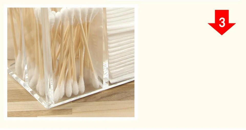 Прозрачный пыленепроницаемый фракционный Макияж ватные палочки коробка для хранения Милая овечка многофункциональная кухня разное Настольный Органайзер