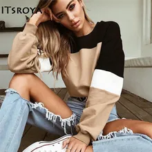 Itsroya/ осенний купальник с круглым вырезом, с длинными рукавами, с рисунком пупка, женский короткий свитер для йоги