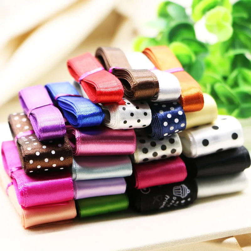 10 yards mixed random delivery rib belt Ribbon Bow Hair Barrette handmade DIY accessories material