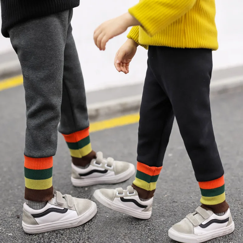 

JOYINPARTY 2018 New Autumn winter Children Pants Autumn Winter Baby Leggings Colorful striped Girls&boys Pants