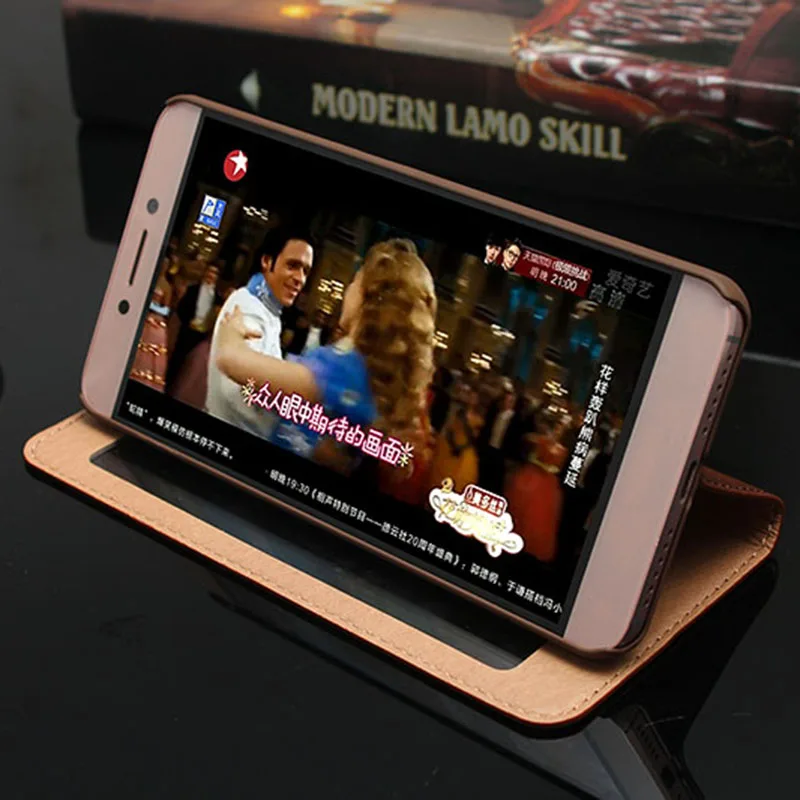 Ipngve Роскошный чехол из натуральной кожи откидной Чехол для Letv Le 2 LeEco Pro телефона с