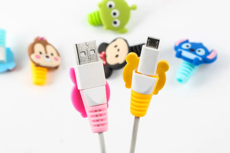 Прекрасный единорог кабель протектор Зарядное устройство USB сматывание кабеля для Apple IPhone для смартфона кабель защиты украшения