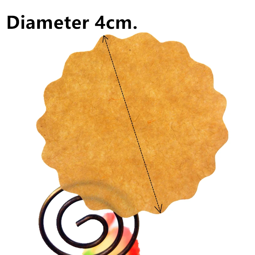 100 шт./лот чистый цветочный дизайн спасибо крафт-бумага самоклеющаяся печать стикер этикетки «сделай сам» для изделий ручной работы - Цвет: Diameter 4cm
