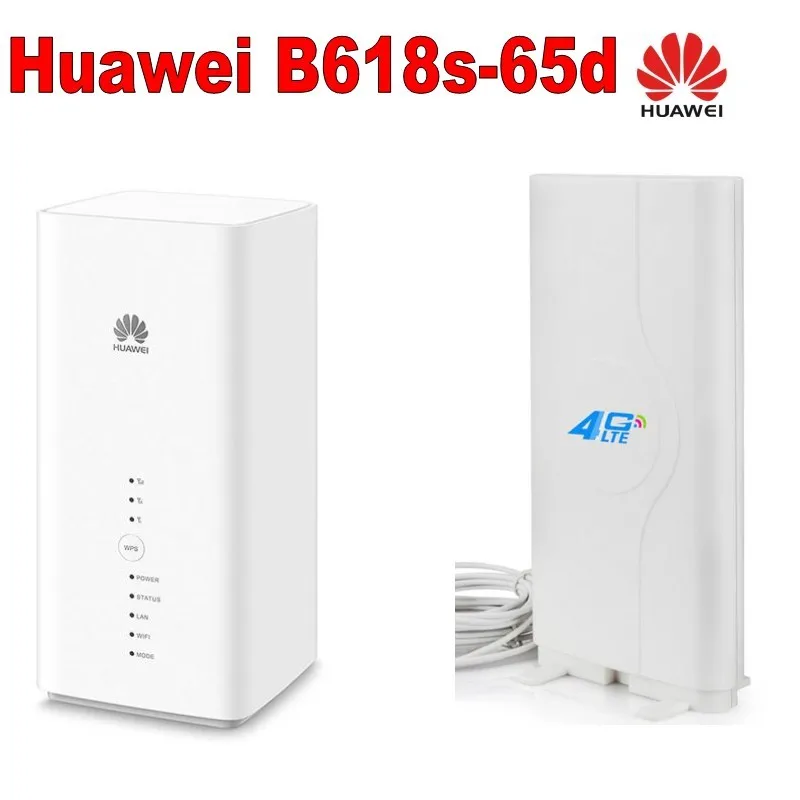 Набор huawei B618 B618S-65D Cat11 600 Мбит/с 4G LTE модем+ huawei B618 внешняя антенна для помещений