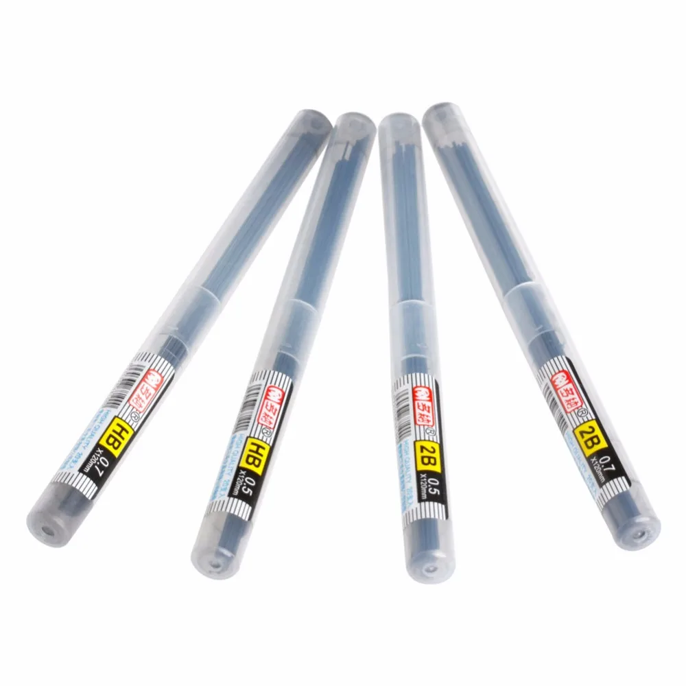 

New Style 2B HB Lead a Refill Tube 0.5 mm / 0.7 mm Automatic Pencil Lead
