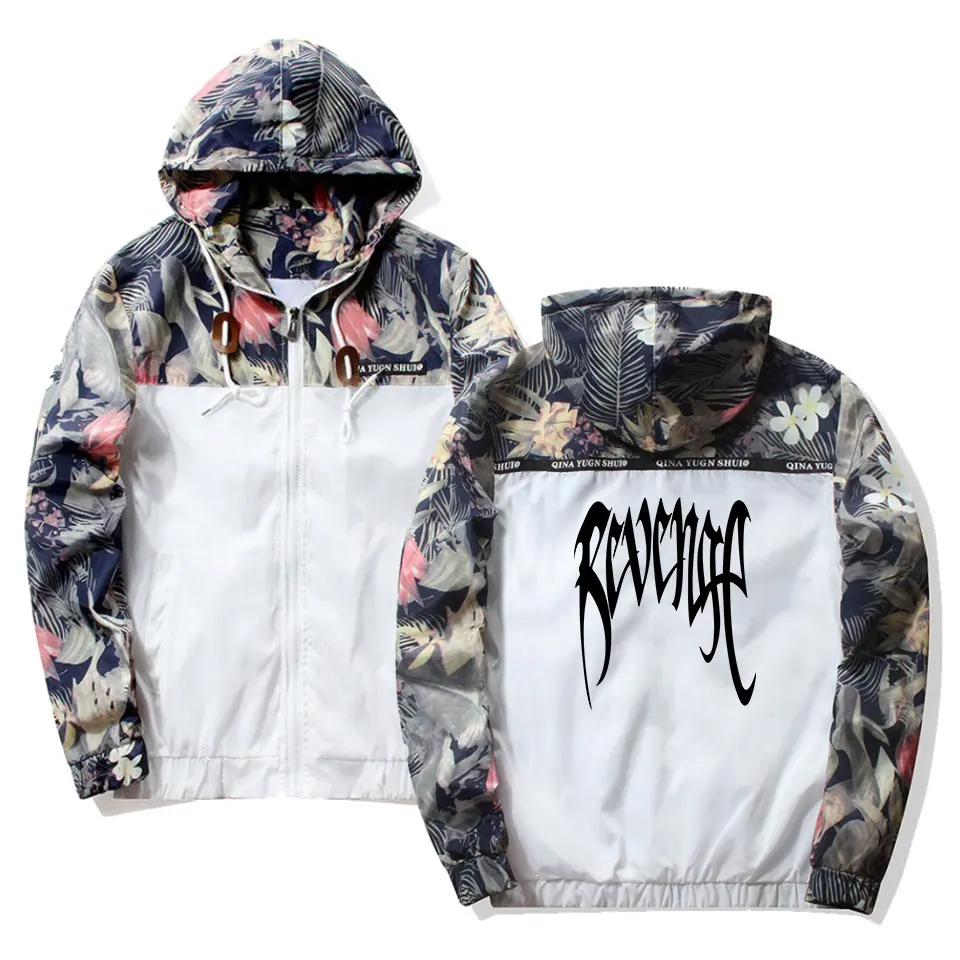 

TJ 2019 NEW XXXTENTACION Men Hip Hop Hooded Jackets Windbreaker Men Jackets Coats Hoodies Zipper Lightweight Jackets Bomber