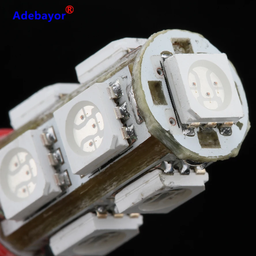 25 X DC12V T10 194 W5W 9 SMD светодиодный 5050 LED белый приборный светильник габаритный