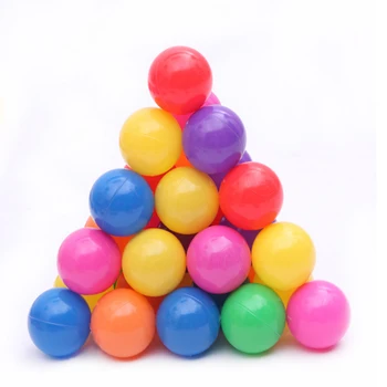 

100pcs 5.5cm Fun Soft Plastic Ocean Ball Swim Pit Toys Baby Kids Toys Colorful Havew USA Stock Support USPS