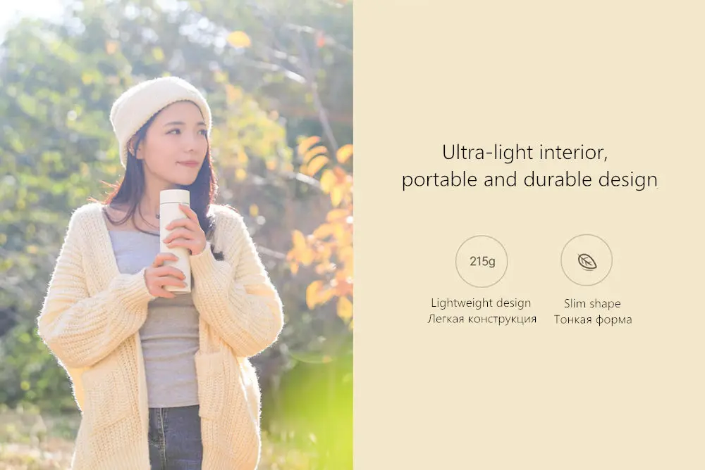 Термос xiaomi mijia, бутылка 500 мл, Термокружка, 12 часов, сохраняет тепло, холодная вода, подарок на день рождения для мальчика, девочки, друга, женщины