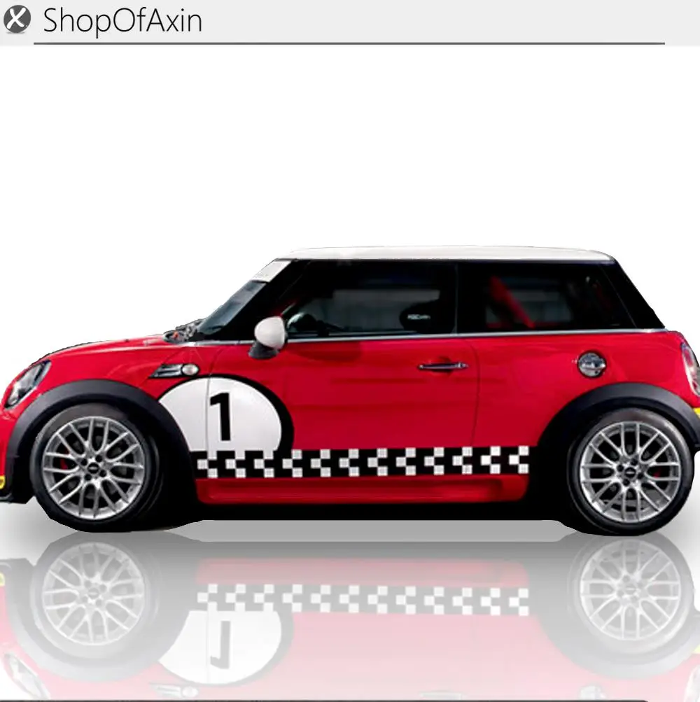 Графический стикер в шахматном стиле для Mini Cooper clubman countryman hardtop R50 R53 R55 R56 R60 R61 F55 F56 |