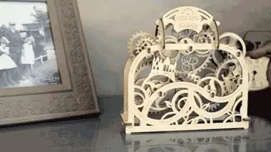 DIY деревянный театр Механическая Трансмиссия модель сборки головоломка игрушка 70 шт