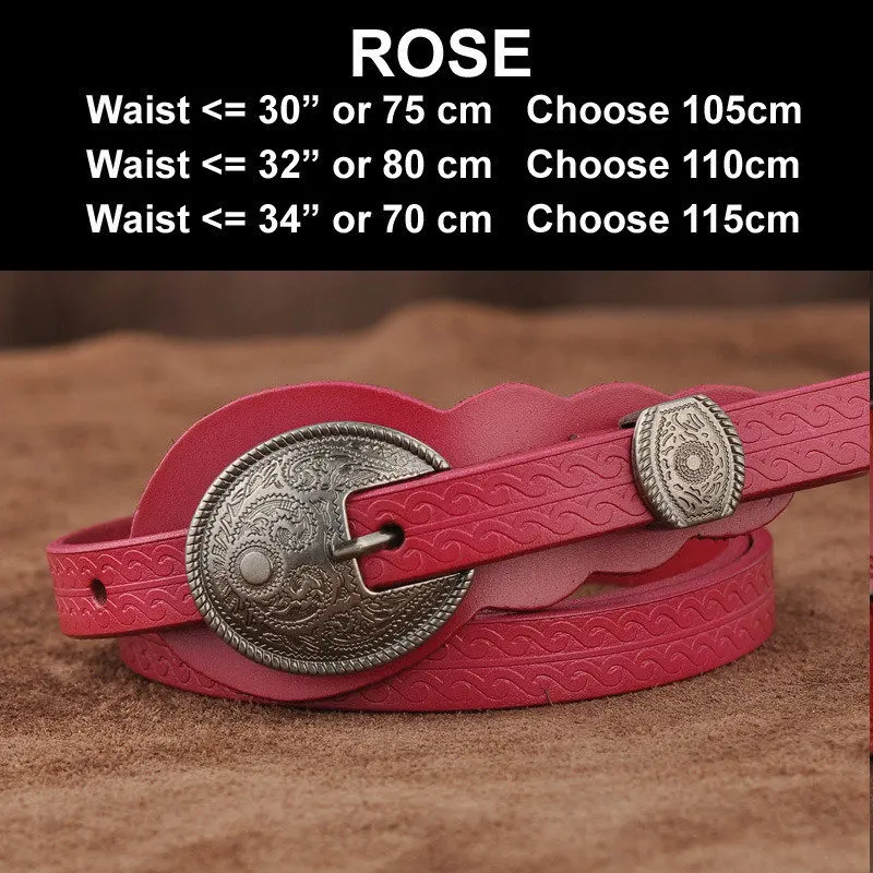 ROSE Новые женские модные ремни из натуральной кожи, женский ремень на весну и лето, роскошные джинсовые платья, женские ремни высокого качества Ceinture Femme - Цвет: ROSE