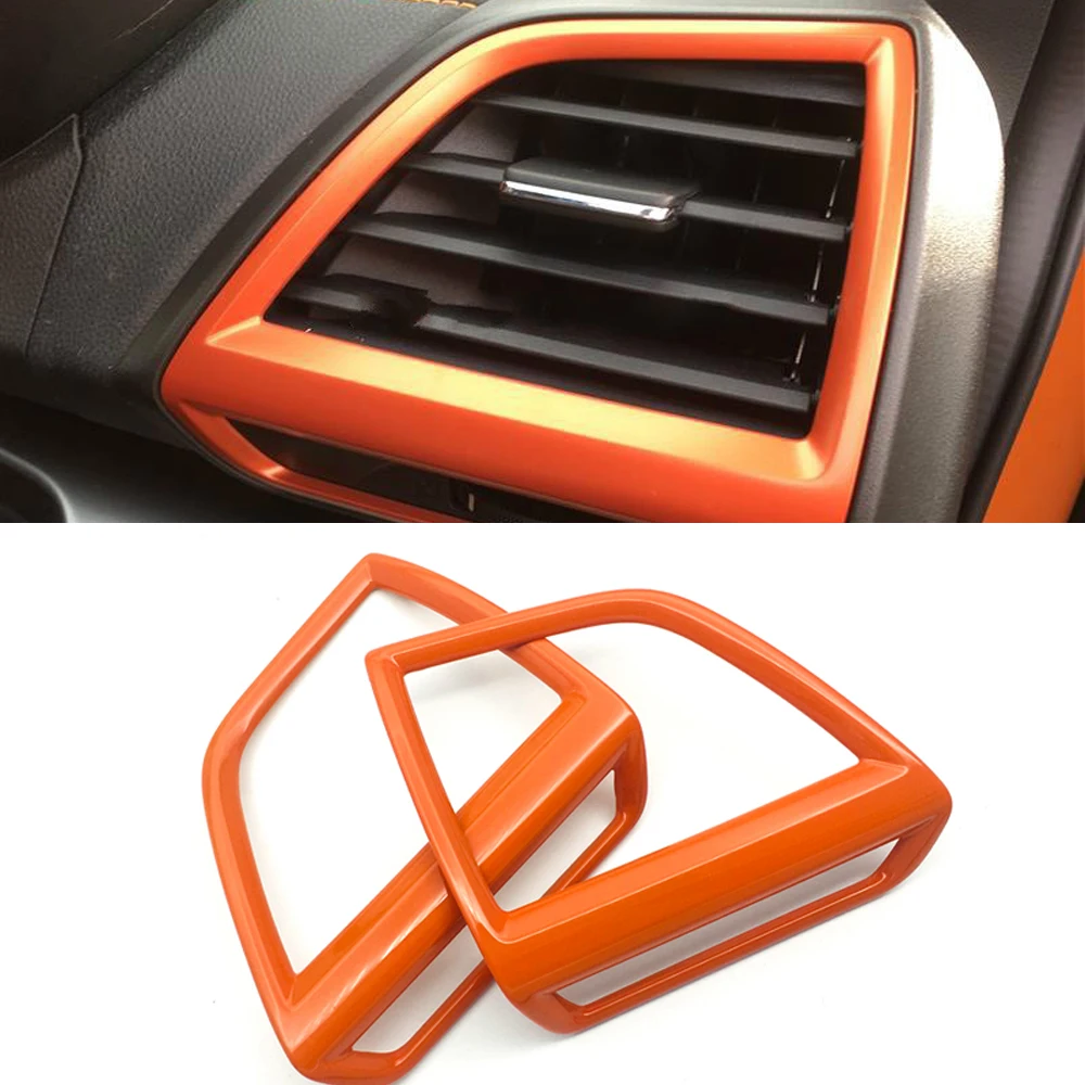 

Car ABS Air Conditioning Outlet Vent Styling Garnish Cover Frame Trim 2pcs For Subaru Forester SK 2018 2019