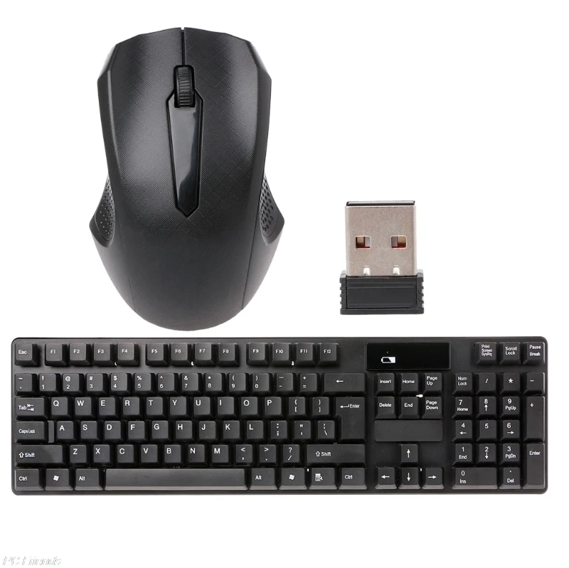 

High Quality 2.4GHz Wireless Keyboard Optical Mouse Combo Kit For Laptop Desktop Computer