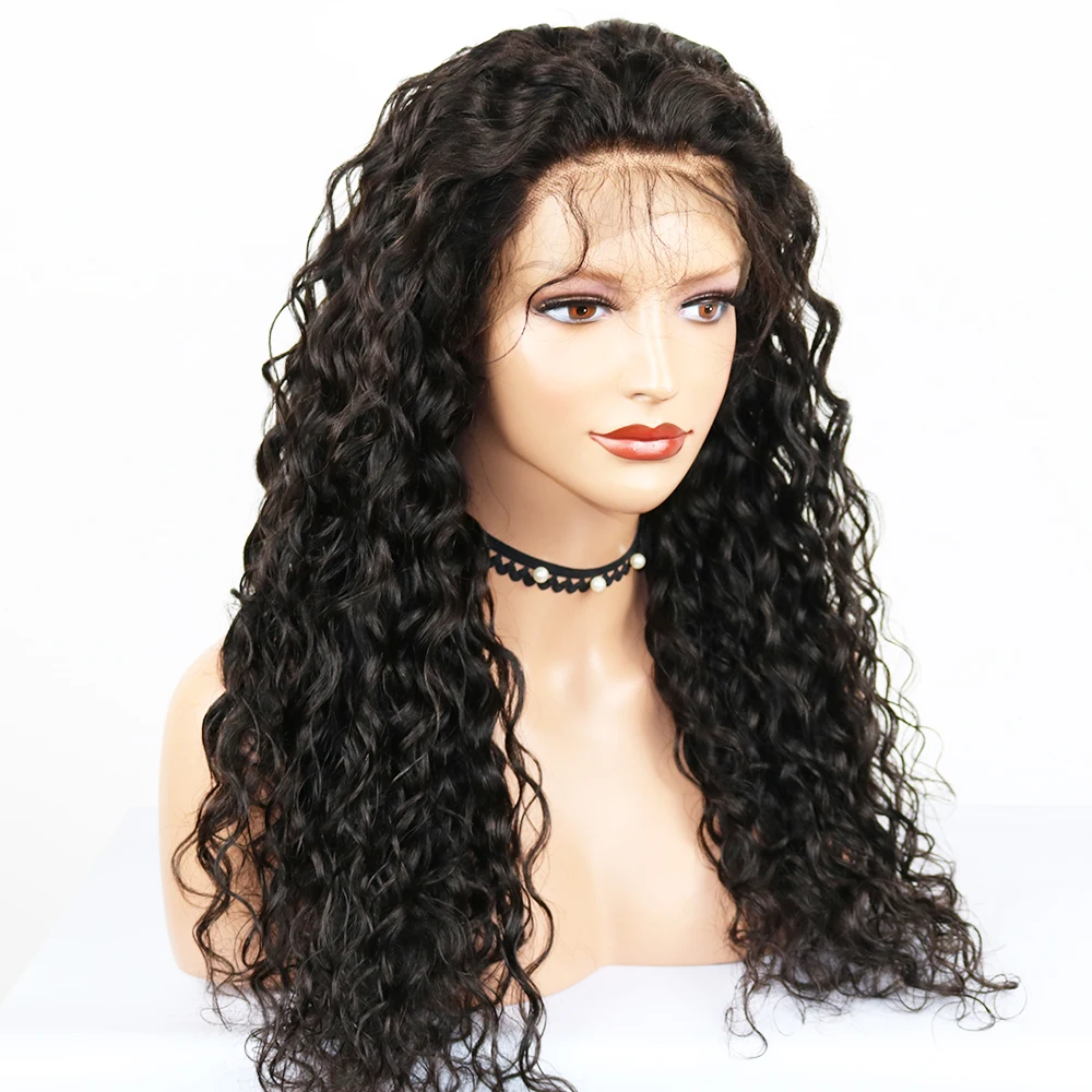 

Eversilky Brazilian Water Wave Human Hair Wig 360 Lace Frontal Human Remy Wigs With Baby Hair Pre Plucked For Black Women