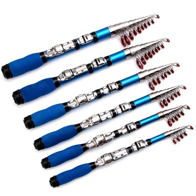 

1m/1.2m/1.5m/1.7m/1.9m/2.1m/2.3m Telescopic Fishing Rod Super Short Retractable Folding Portable Poles for Saltwater fish
