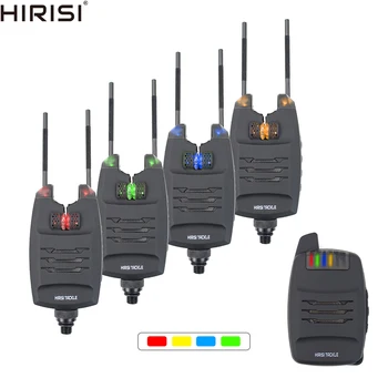 HOT PROMO ❤️ 1+4 Carp Fishing Alarm Set Sounds and LED Alarming Wireless Fishing Bite Alarm Indicator Electronic with Snag Ear Bar B1228 - discount item 28% OFF Sports & Entertainment
