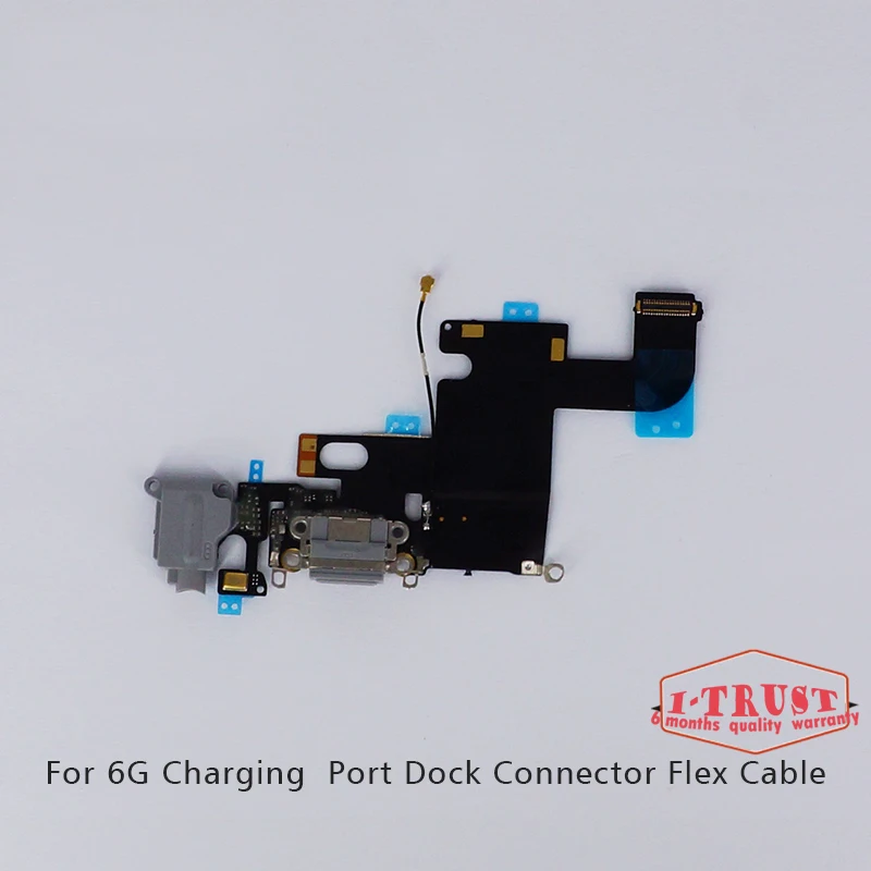 

10pcs/lot New Charging Port Flex Cable for iPhone 6G Headphone Audio Jack USB Charger Dock Connector Flex