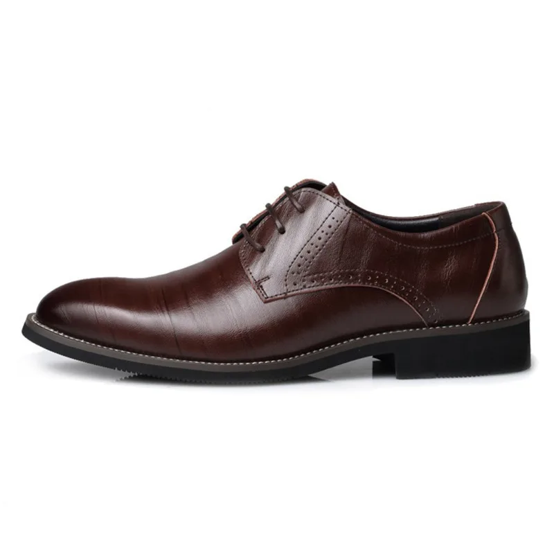 Chaussures Casual Rétro Britannique Business De chocolat bleu Qualité Haute Cuir 2018 orange Noir Lacets Derbies Formelles Hommes Pointu En w7O0PI