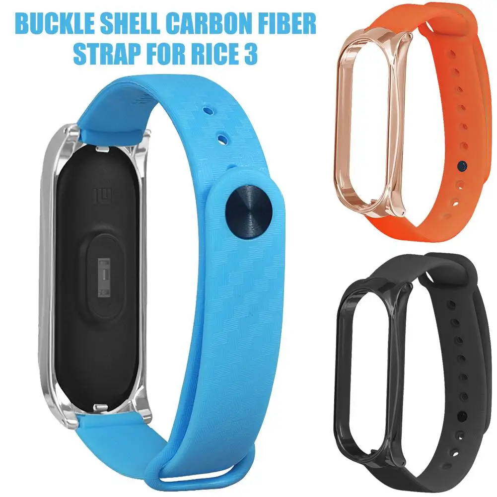 

For Mi 3 Smart BraceletBand Carbon Fiber Replacement Wristwatch Strap For Xiaomi 3 Smart Wirstband