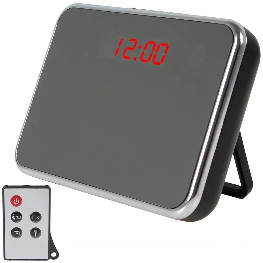 Remote Control Spy Alarm Clock with Extremly Hidden Lens with Motion