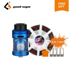 Абсолютно Новый GeekVape Zeus RTA Бак 4 мл емкость 25 мм система заправки Топ воздушный поток e-сигареты вейп распылитель с бесплатным подарком 8 в 1