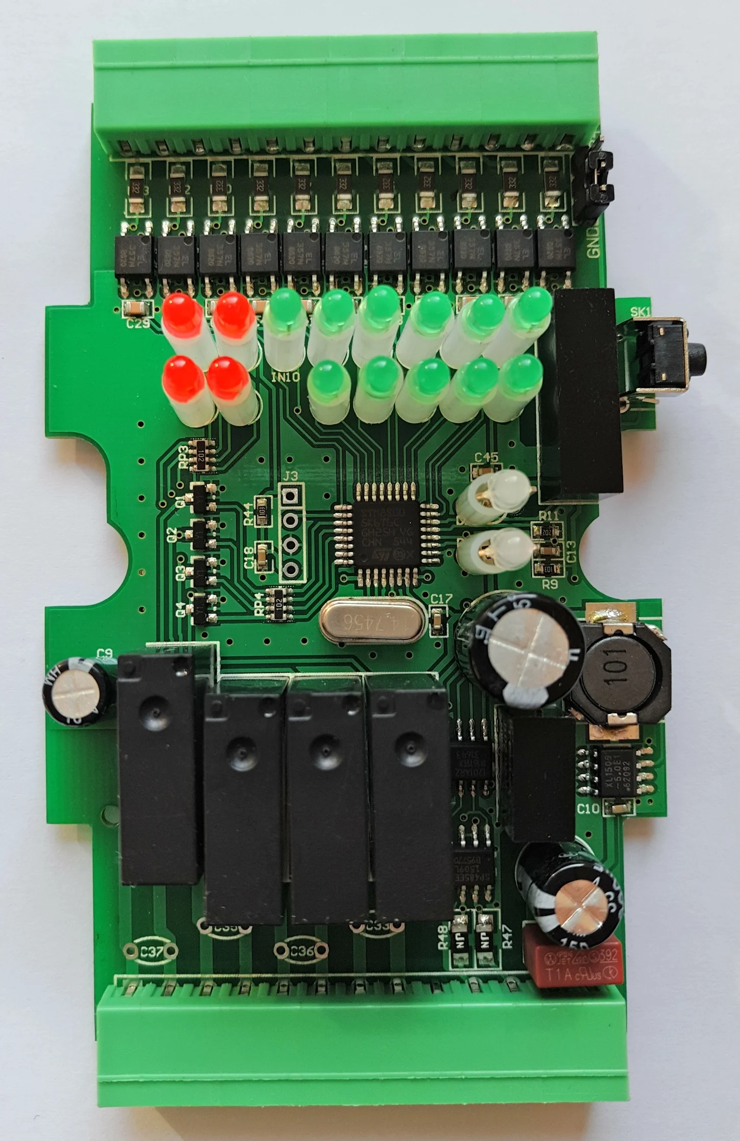 Switch Input and Output 11-way Open-in 4-way Relay Output Module RS485 MODBUS-RTU Communication