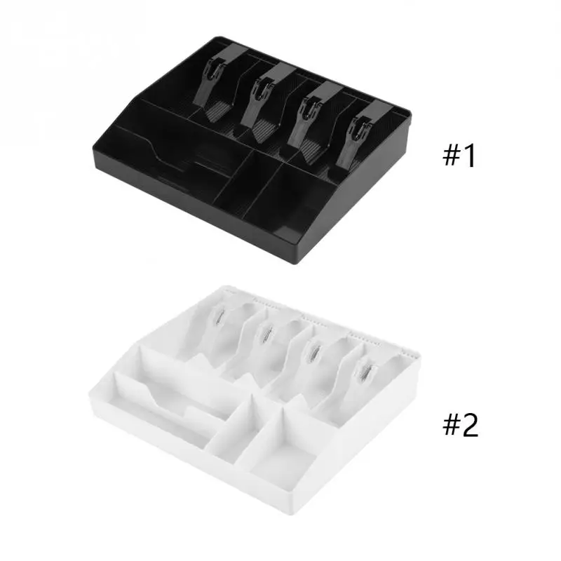 Eight Grids Cash Drawer Register Insert Coin Tray Plastic Cashier