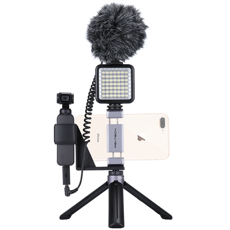 

DJI Osmo Pocket Accessories Phone Holder Mount Bracket / Microphone Adapter / PGYTECH Tripod Bracket for Osmo Pocket Stabilizer