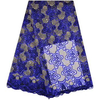 

African Lace Fabric Yellow High Quality African Tulle Lace Fabric 5 Yards Embroidered Tulle Lace Fabric With S1222