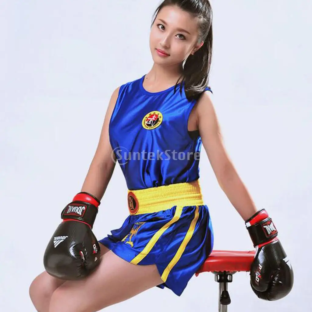 Мужские и женские боксерские боевые искусства одежда для ММА Муай Тай жилет с