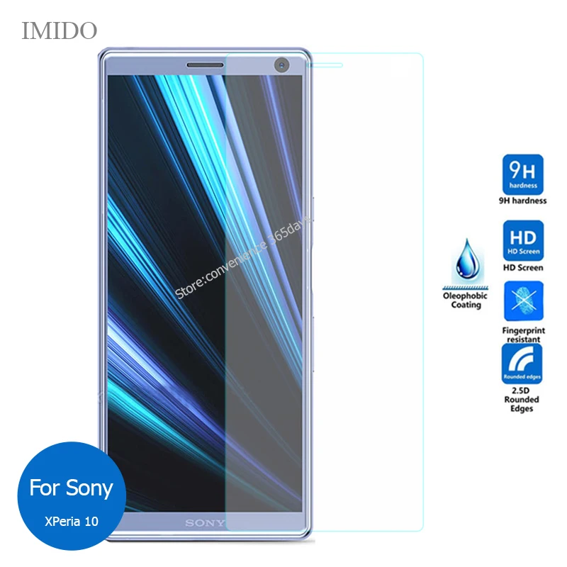 

2PCS For Sony Xperia 10 Tempered Glass Screen Protector Safety Protective Film on I3113 I3123 I4113 I 3113 3123 4113