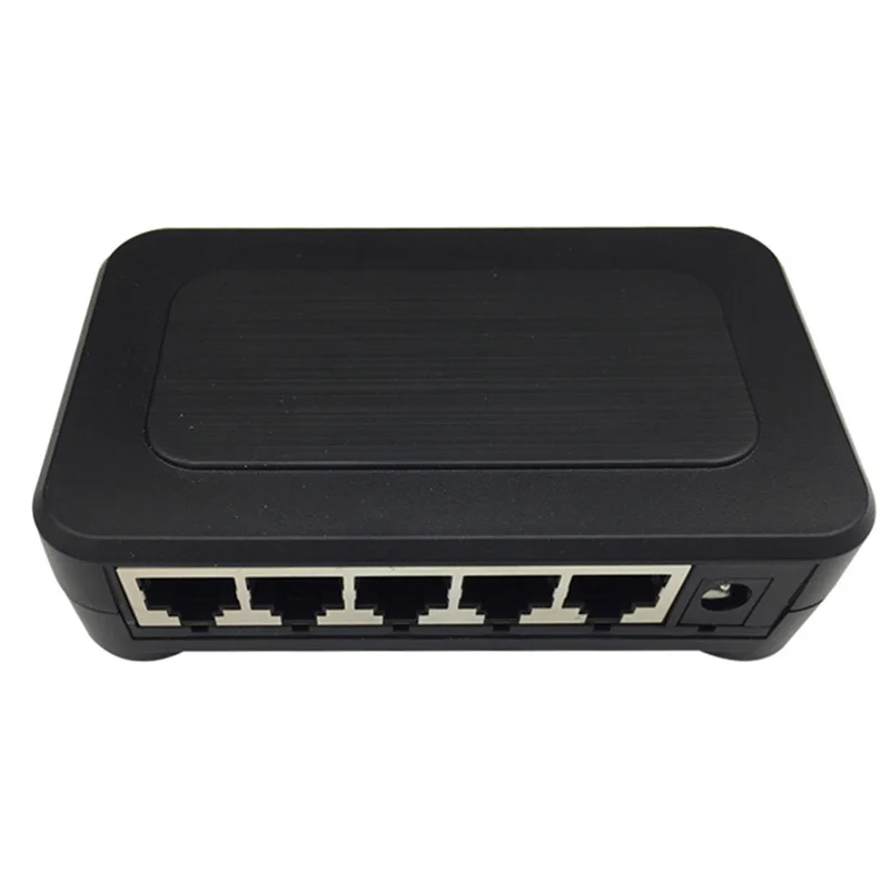 Черного цвета на каблуках высотой 5 портов 10/100 ethernet сетевой коммутатор gigabit 10/100 Мбит/с концентратор пластиковый
