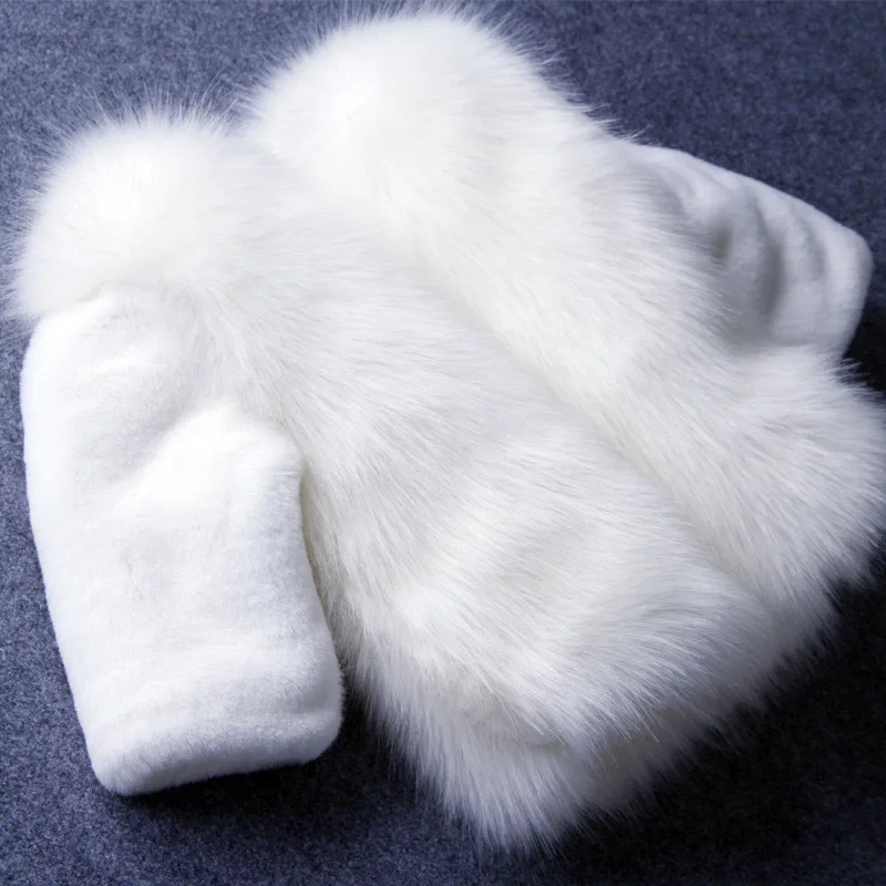 

High Quality Kids Jackets Clothes Winter Fur Coat For Baby Girls Clothes Parka Clothing For Girls Thickening Outerwear Faux Fur