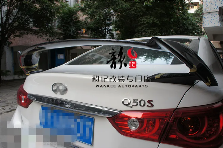Для Infiniti Q50 Q50L Спойлер углеродного волокна материала спойлер заднего крыла IMP 537 S Стиль U