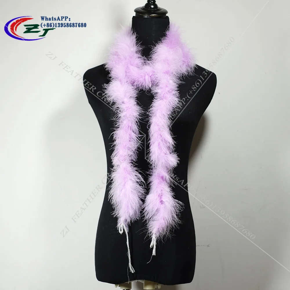 light purple 5-10 шт./пакет Боа Из Перьев Марабу боа из пера индейки поделки из перьев полосы для ремесла/платье/юбка/костюм свадебный Косплей - Цвет: light purple