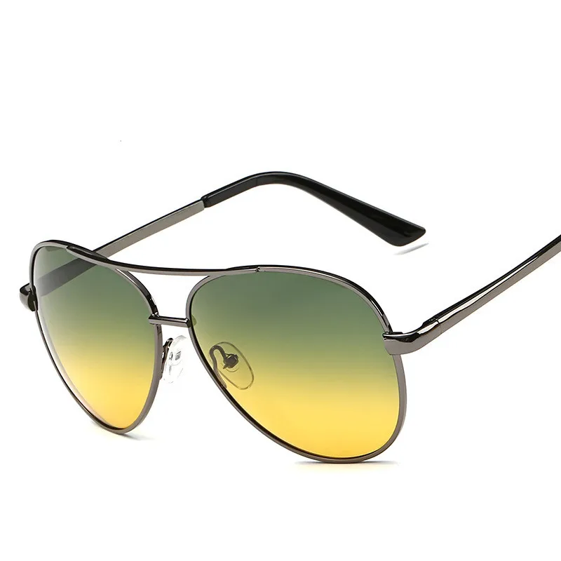 

KUJUNY Night Vision Goggles Driving Mirror Alloy Polarized Sunglasses for Men Car Driving Glasses Men's Polarizer Eyewears