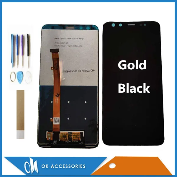 

Original 6.0" For BQ BQ-6000L Aurora BQ 6000L BQ6000L LCD Display With Touch Screen Digitizer Black Gold Color With Tools Tape