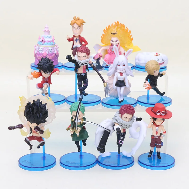 

One Piece WFC wcf Hall Cake Island Vol.1 Luffy Gear 4 Zoro Sanji Charlotte Katakuri Linlin Zeus carrot Ace Marco Figures Toys