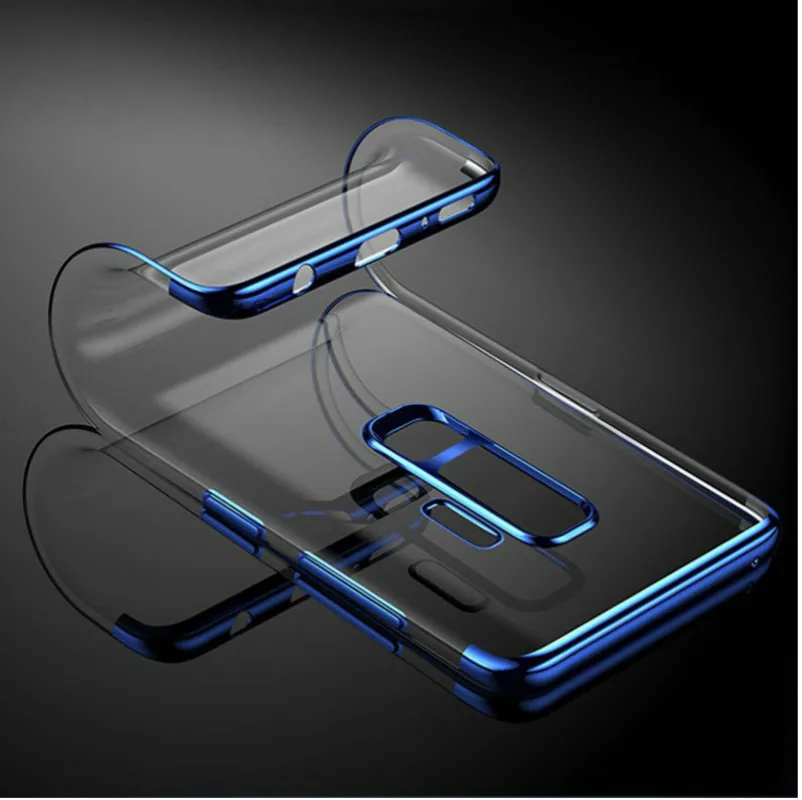 

Luxury Cover Case for Samsung Galaxy S6 Edge S7 S8 S9Plus Note8 9 Electroplate Protect Sheath Transparent Tpu Defence Soft Shell